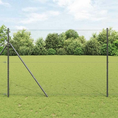 vidaXL Hexagonální oplocení Šedá 1,5 x 100 m PVC