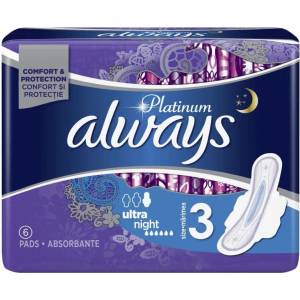 Always дамски превръзки Platinum Ultra Night 6бр (761bb224)