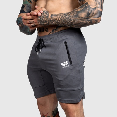 Iron Aesthetics Sportovní šortky Lightning tmavě šedé