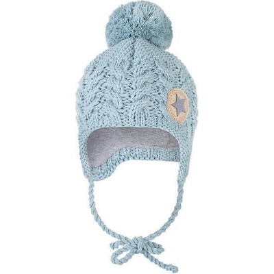 Little AngelDITA Čiapka pletená zaväzovacie vrkôčiky LA Outlast Sv.mentolová