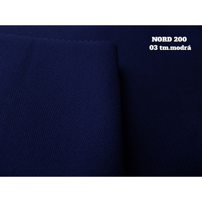Mirtex Látka kepr NORD 200/03 Tmavě modrá šíře 150cm