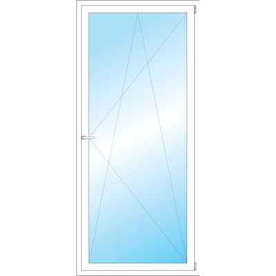 OKNA HNED Plastové okno 95x212 cm (950x2120 mm) bílé otevíravé a sklopné pravé