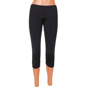 Image 1 of Черен летен клин с дължина седем-осми и набран ефект