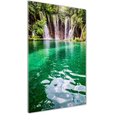 Vertikálny foto obraz sklenený Plitvické jazerá 50x100 cm