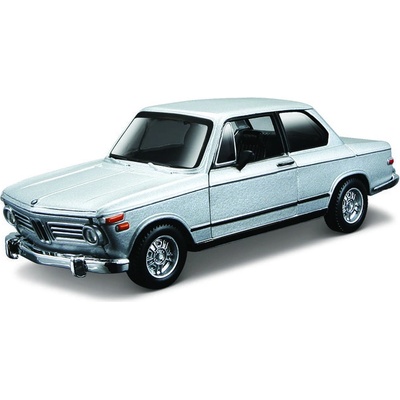 Bburago Classic BMW 2002 tii 1972 stříbrná 1:32