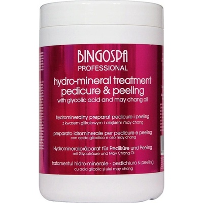 BINGOSPA Peeling na nohy zrnitý/mechanický 1000 ml