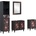 vidaXL Комплект шкафове за баня 4 бр. 62 x 33 x 58 см (3310143)