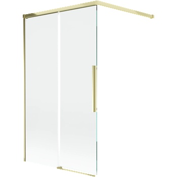Mexen Rox вана параван с плъзгащи 2 крила 100 x 150 см, прозрачен, златен - 8C9-100-003-50-00 (8C9-100-003-50-00)