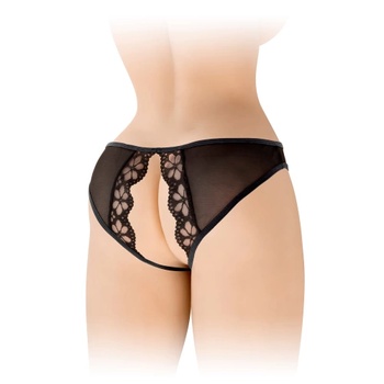 Image 1 of Fashion Secret Разкриващи бикини с отворено дъно Ambre черни