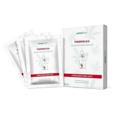 Simply You Pharmaceuticals a.s. Cannaderm Thermolka Hřejivá konopná náplast 3 náplasti