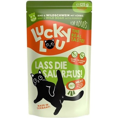 Lucky Lou Lifestage Adult s hovädzím a diviakom 125 g