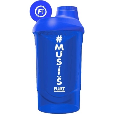 Fitness007 šejkr #musíšfurt 600 ml - modrá