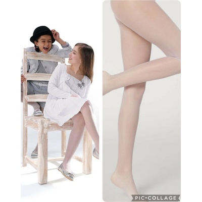 Knittex Dievčenské pančuchy Alunia 20 den Biela