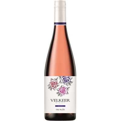 Velkeer Tri Růže Rosé 12% 0,75 l (čistá fľaša)
