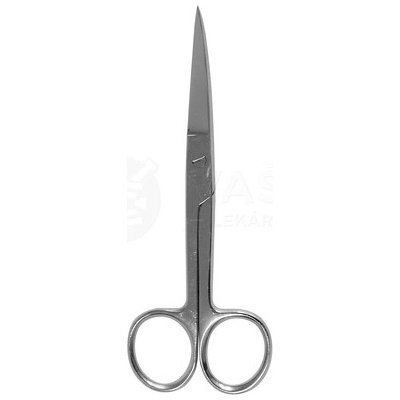 Surgicrafts Nožnice chirurgické zahnuté hrotnané 13 cm 1 kus