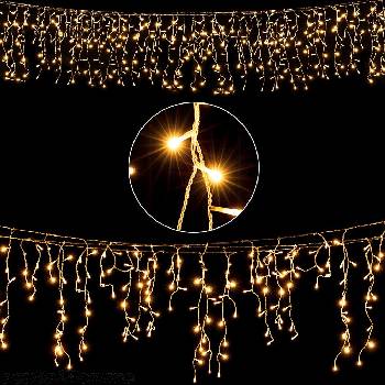 Goleto Vánoční LED řetěz déšť 15 m teplá bílá 600 LED
