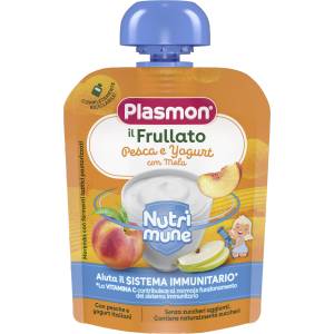 Plasmon Плодова закуска Нутримюн Праскова и Йогурт 85г - bubu