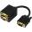 DeTech Преходник DeTech, VGA(м) към 2х VGA(ж), черен (df18181)