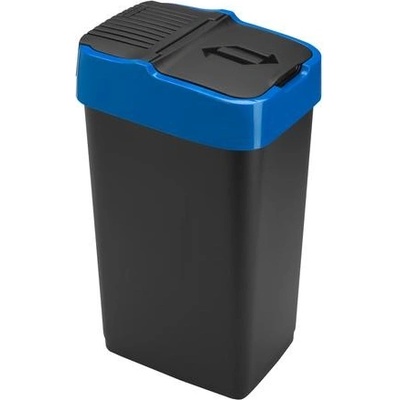 Heidrun Plastový kôš na odpadky 35 l s modrým pruhem