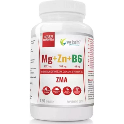 Wish Magnesium Zinc Vitamin B6 120 tabliet