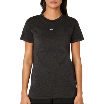 Asics Дамска тениска Asics Women's Road Seamless S/S Top Running shirt - Performance Black / Graphite Grey (916-5455-0413)