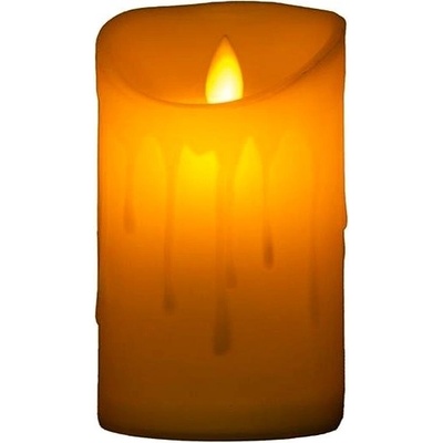 Emocio LED čajová svíčka tančící plamen, 75 × 125 mm