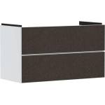 Hansgrohe Xevolos E - Шкаф за мивка, 98x58x48 см, 2 чекмеджета, матово бяло/текстилно тъмносиво 54181660 (54181660)