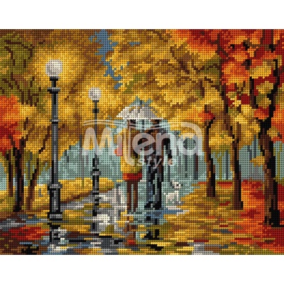 Milena Style Гоблен с щампа Есенна разходка без конци