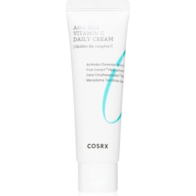 COSRX AHA/BHA Vitamin C Daily Cream изглаждащ и озаряващ крем с ексфолиращо действие 50ml