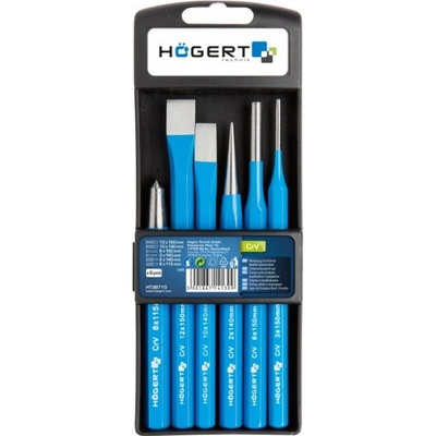 Högert Sada sekáčů, důlčíků a vyrážečů, 6 kusů