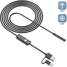 W-Star USB endoskopická kamera průměr 5,5mm kabel 5m a zrcátkem i pro mobil UCAM5x5