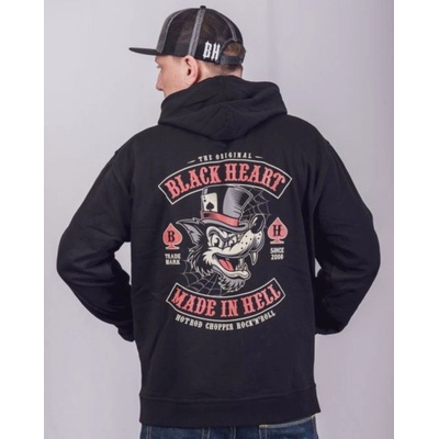 Black HEART LONE WOLF čierna