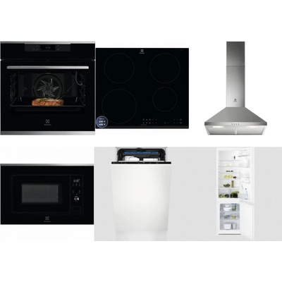 Set Electrolux KOEBP39X + LIR60433B + LFC316X + LMS2203EMX + EEM23100L + LNT3LF18S