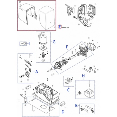 PRRB03B kIt krytů pro RB600