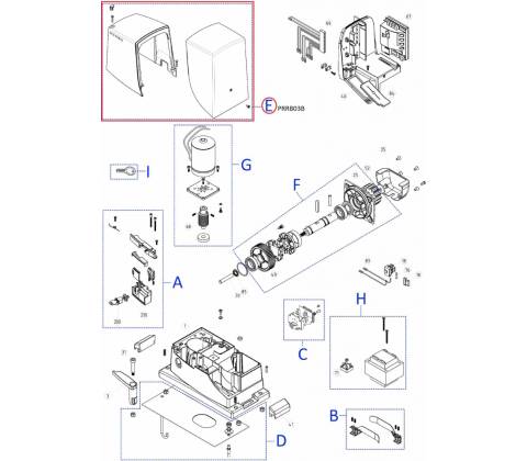 PRRB03B kIt krytů pro RB600