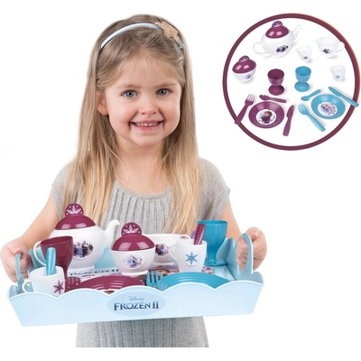 Smoby servírovacia tácka Frozen 2 Disney XL Tea Time so 17 doplnkami