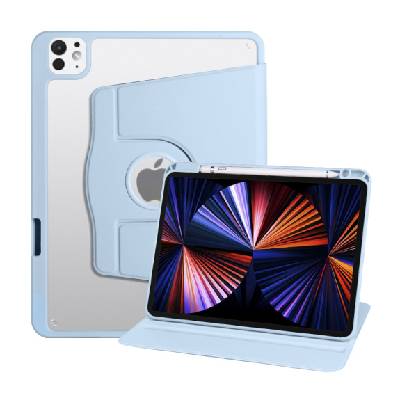Въртящ се калъф 360° с място за Apple Pencil за iPad Pro 13" (2024/2025) - синьо (78348)