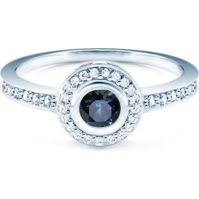 SAVICKI Пръстен Heart of The Ocean: бяло злато, син сапфир