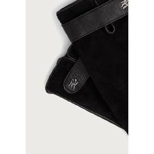 Karl Lagerfeld ръкавици дамски от кожа (B4W33016)