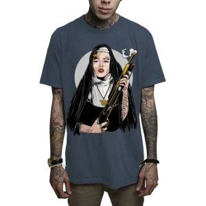 MAFIOSO мъжка тениска MAFIOSO - Sister Monroe 2.0 - STEEL СИН - MAF037
