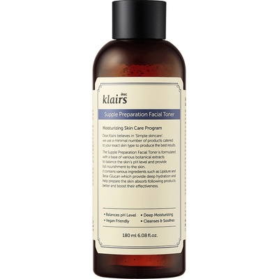 Dear, Klairs KLAIRS Supple Preparation Facial Toner Тоник дамски 180ml