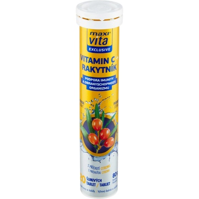Maxi Vita Exclusive Vitamín C + Rakytník 20 tablet