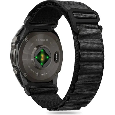 Tech-Protect Nylon Pro Strap Garmin Fenix 5 / 6 / 6 Pro / 7 / 8 (47MM) - черен (5906302377145)