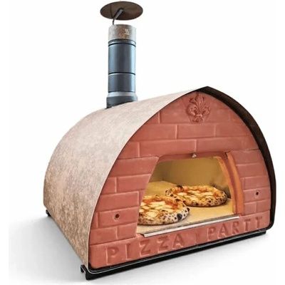 Pizza Party Pec na drevo 70x70 Corten Šamot