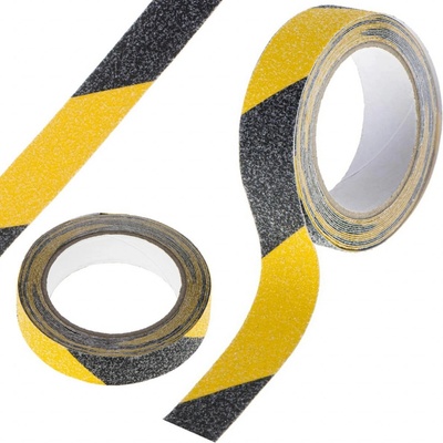HomePRO Protišmyková páska 5 m x 2,5 cm čiernožltá