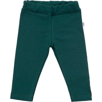 New Baby Dojčenské bavlnené legíny Leggings tmavo zelené
