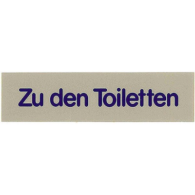 CONTACTO Tabulka "Zu den Toiletten" | CONTACTO, 7673/005