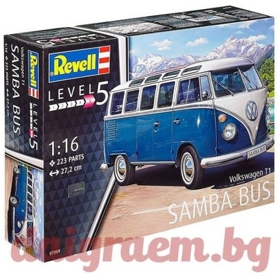 Revell Хоби модел REVELL 07009 - Volkswagen T1 Samba Bus (R07009)