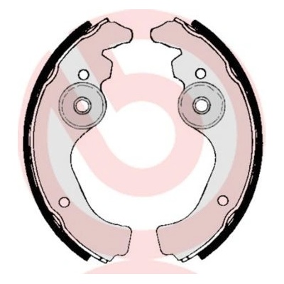 Sada brzdových čelistí BREMBO S 23 502 (S23502)