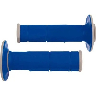 gripy Racing (dvojvrstvové, mäkké), RTECH (modro-sivé, pár, dĺžka 116 mm)